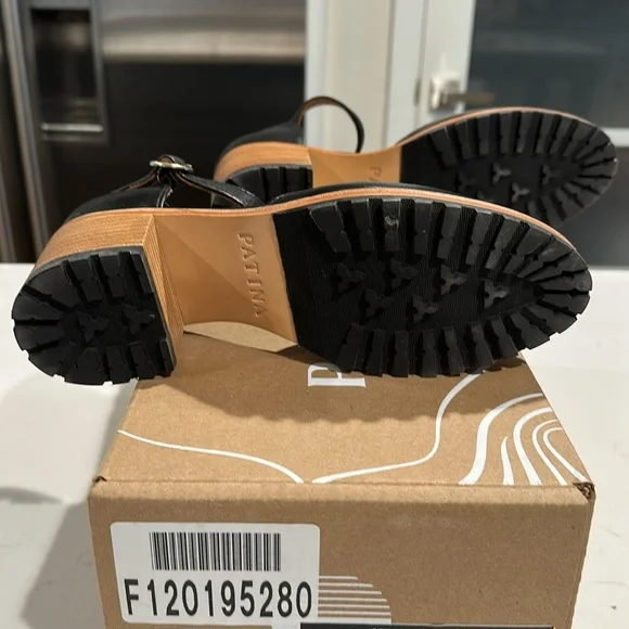 Patina by Portland Leather Goods Heeled Mary Jane shoes Women's Size 7 1/2 Black - Picture 6 of 6